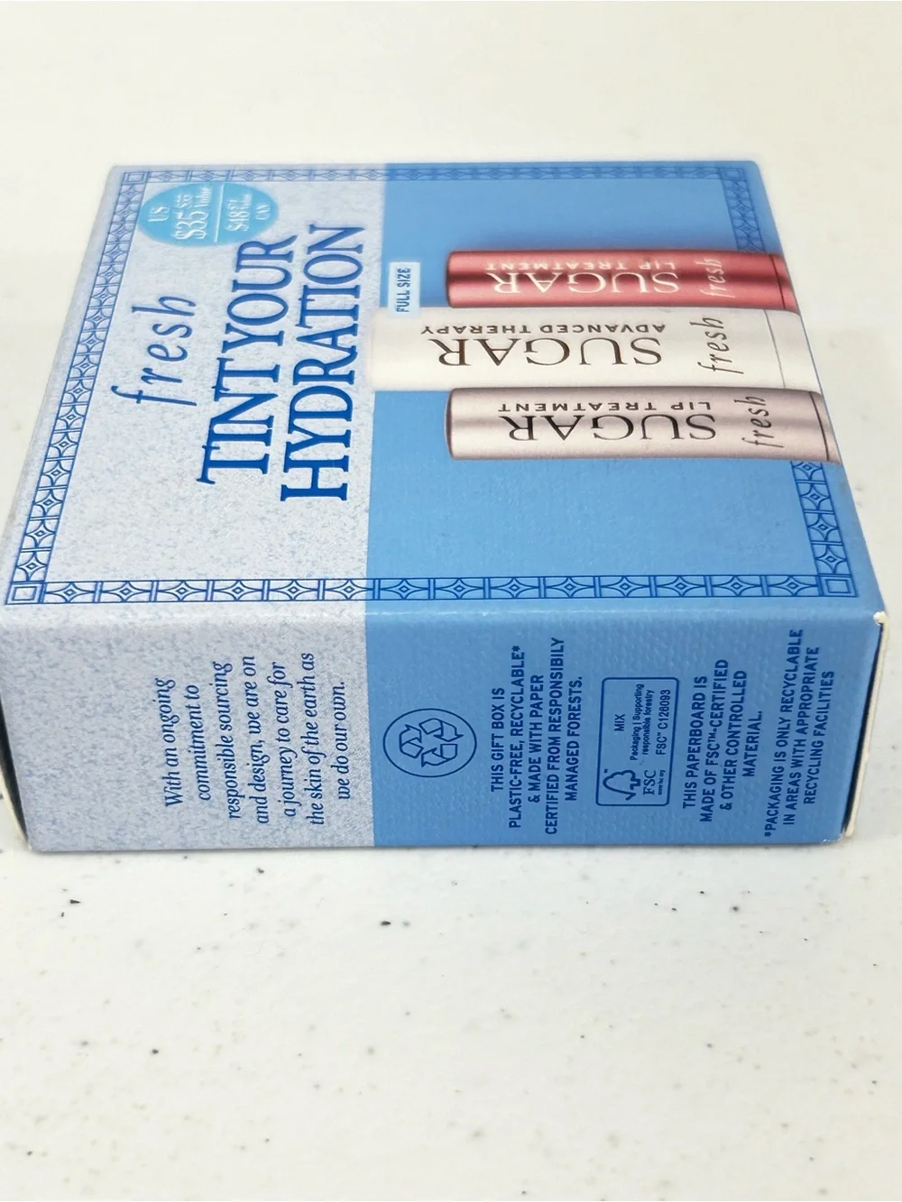 fresh | Sugar Lip Treatment Trio | Tint Your Hydration | Full Size | NWT